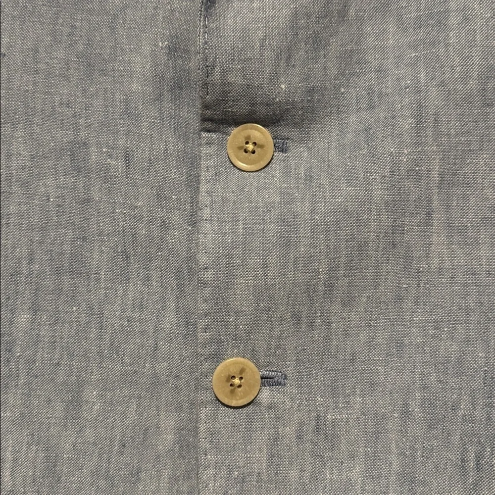 Joseph Abboud JOE Slim Fit Blazer 48R Blue 100% Linen Lined 2 Button Preppy